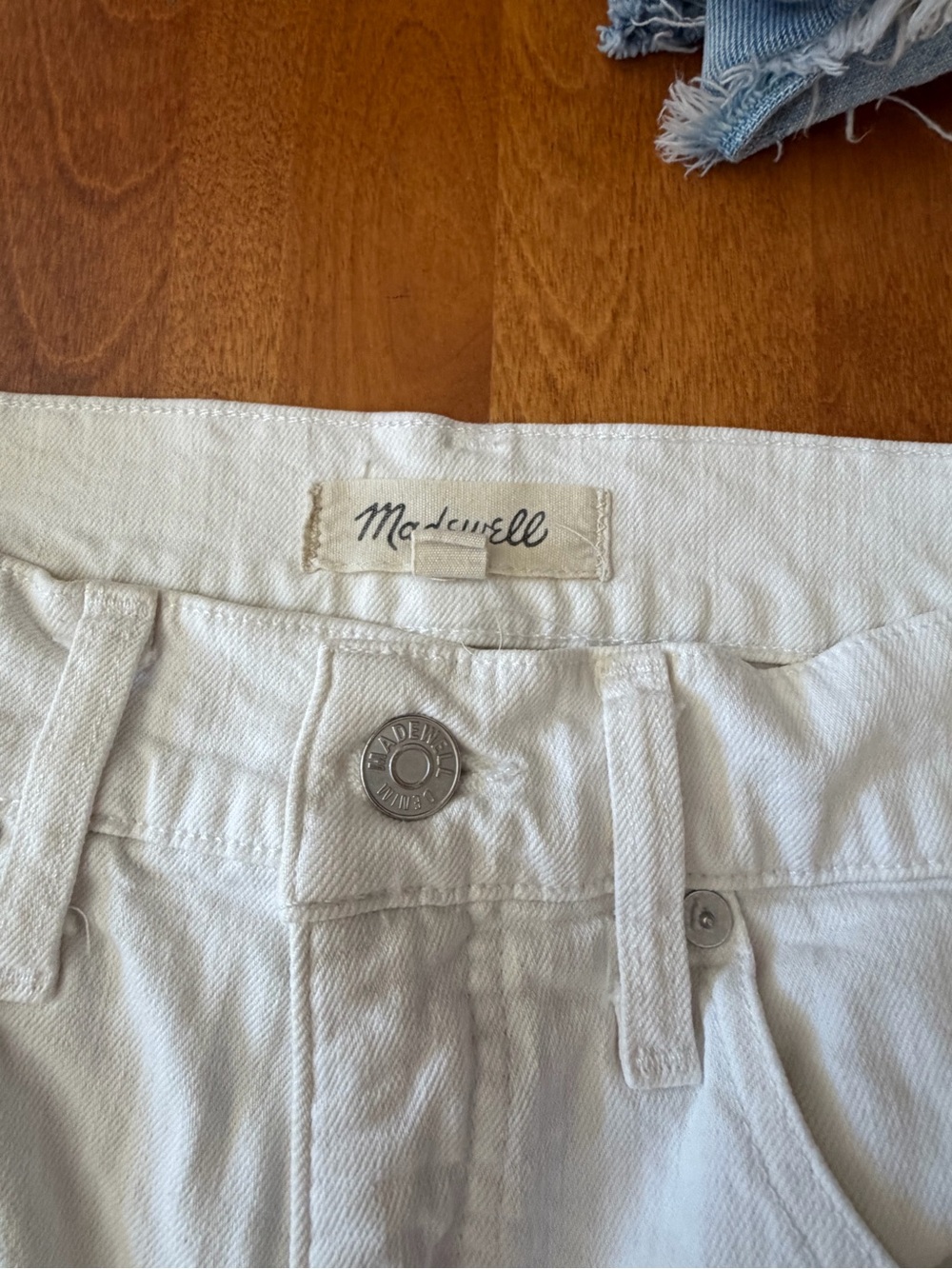 Madewell White High-Rise Women's Jeans shorts